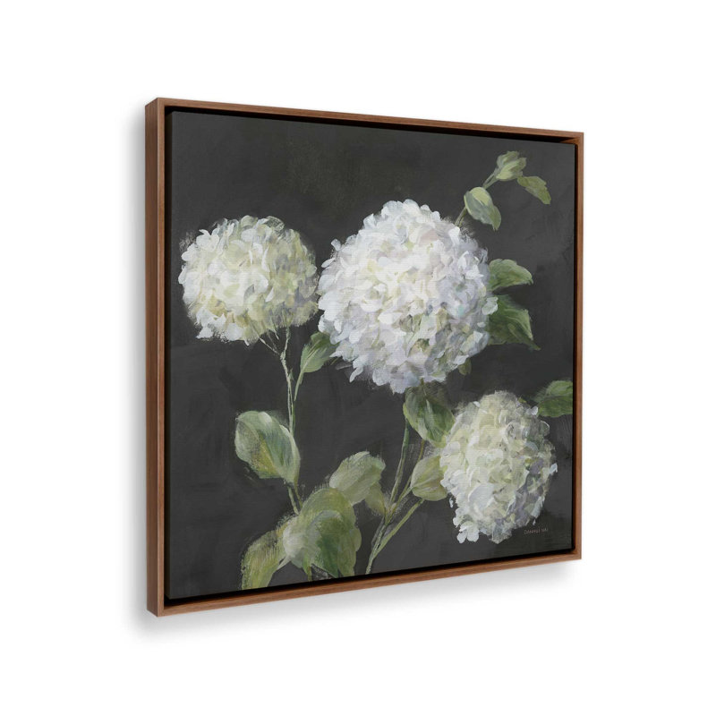 «Summer Simplicity» par Danhui Nai, reproduction d'art sur toile, H 12 po x l 12 po, Cadre flottant, Brun