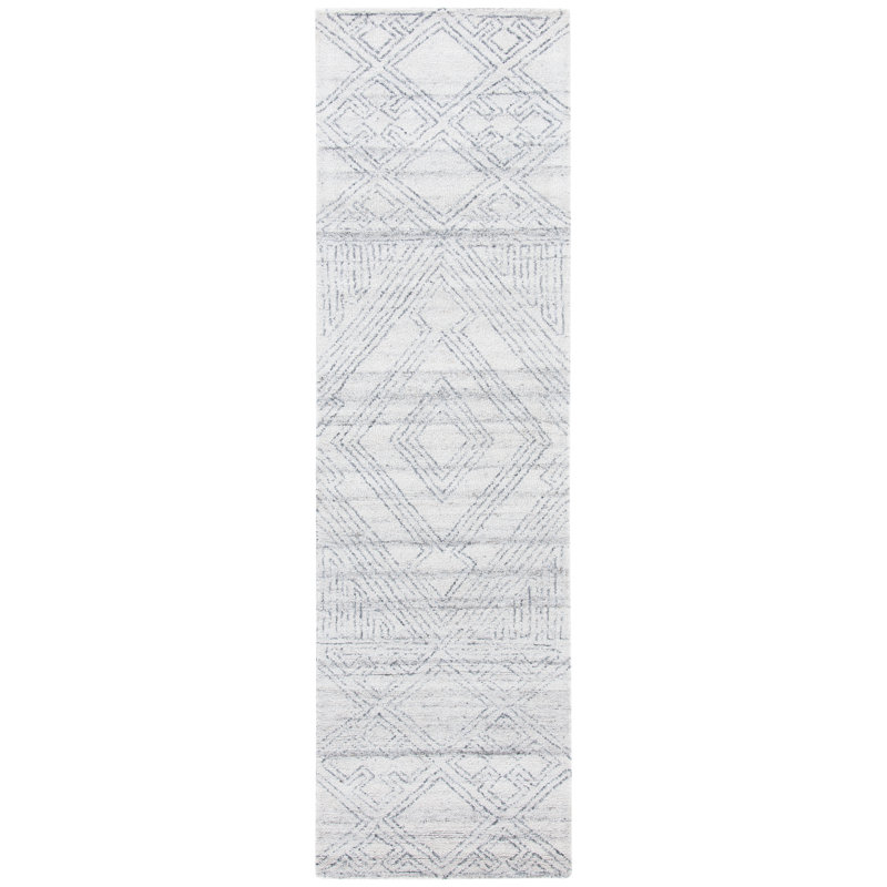 Abstract Hand Tufted Performance Southwestern Rug, Runner 2'3" x 10'