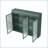 3-Door Arched Wall Mounted Glass Cabinet-126619741