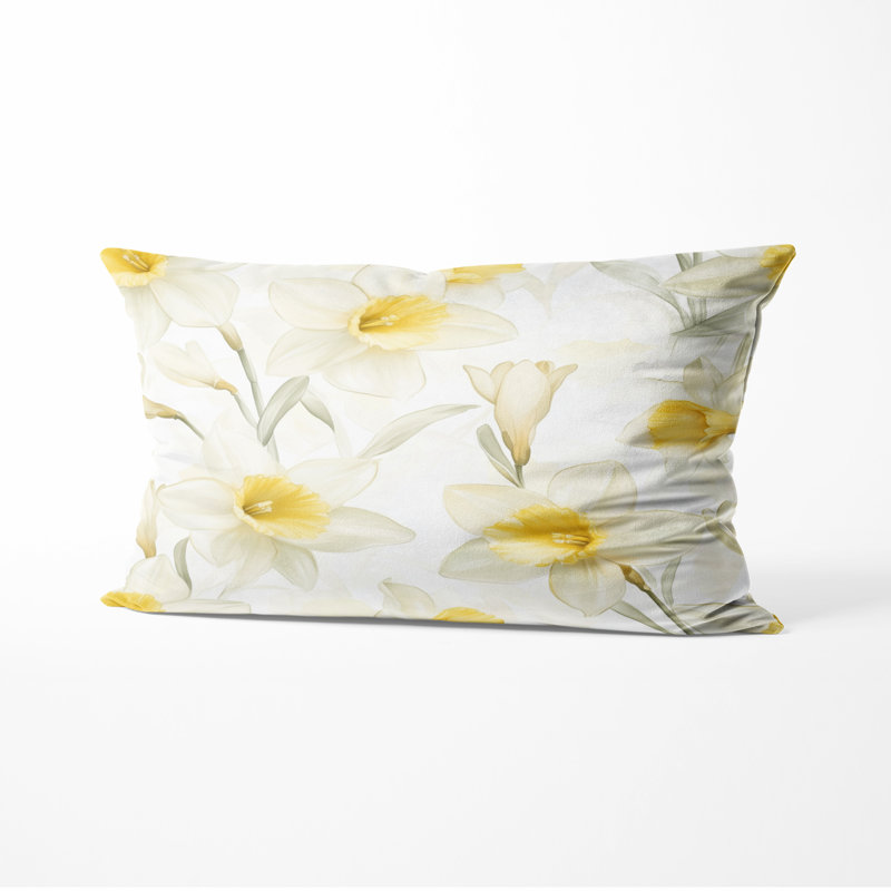 Coussin Floral - Coussin français, H 12 po x l 20 po