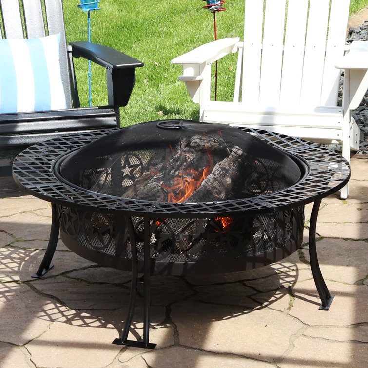 Millwood Pines Kayden Bowl Steel Wood Burning Fire Pit u0026 Reviews - Wayfair  Canada
