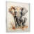 White Floater Framed