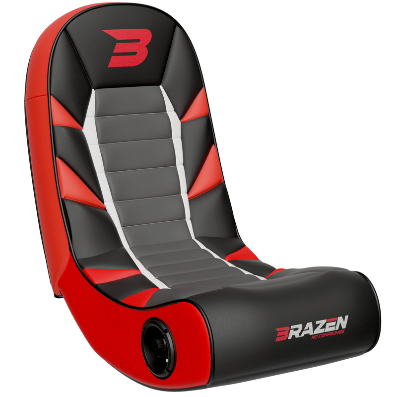 BraZen Python 2.0 Bluetooth Surround Sound Gaming Chair, Red
