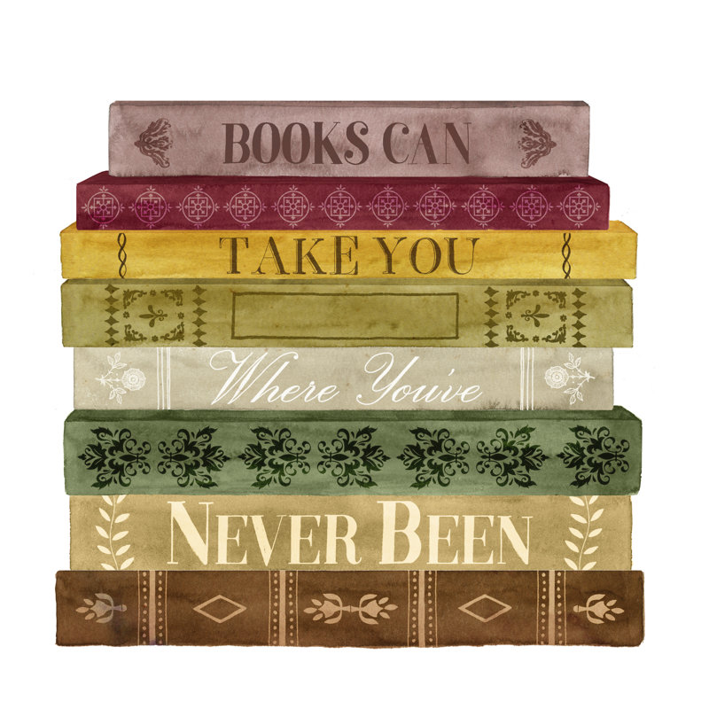 Book Lover II by Grace Popp - Wrapped Canvas Painting, 91cm H x 91cm W x 3.8cm D