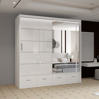 Desilets 2 Door Manufactured Wood Wardrobe