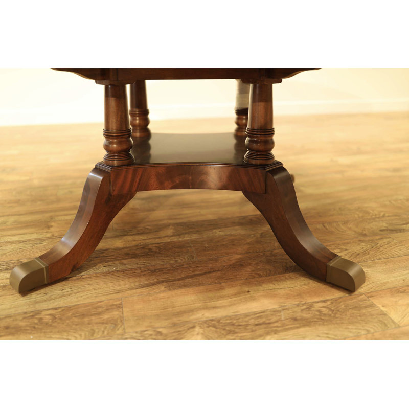 Round Mahogany Wood Dining Table