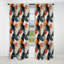 Multicolore marbre mosaïque harmonie motif I - rideau occultant marbre abstrait - 1 panneaux-107539196