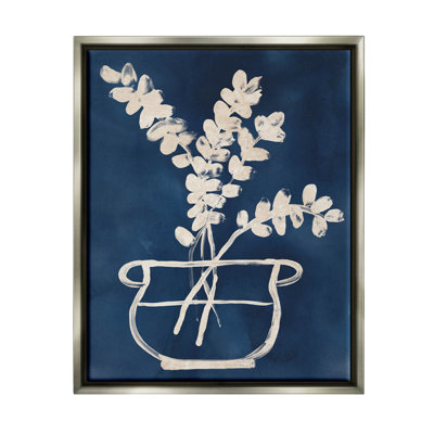«Abstract Leaves Botanical Outline», estampe numérique de June Erica Vess