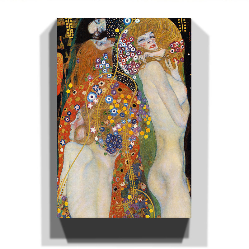Gustav Klimt - Wrapped Canvas Painting, 76cm H x 50cm W