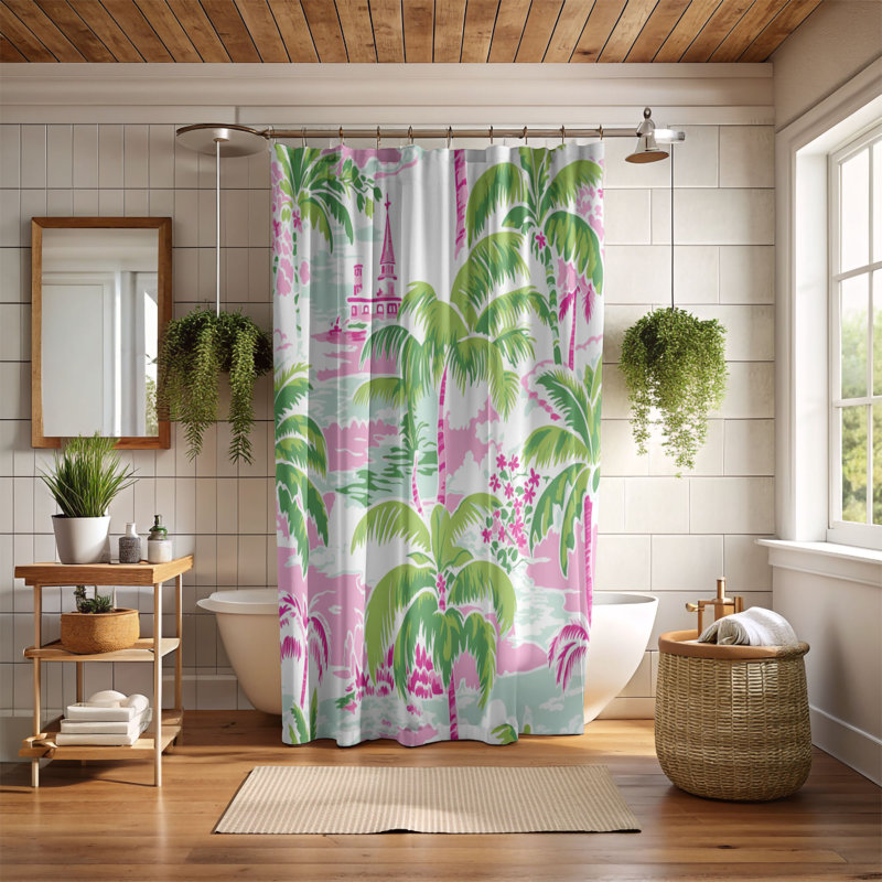 Rideau de douche standard 1 pièce, H 74 po x l 35 po