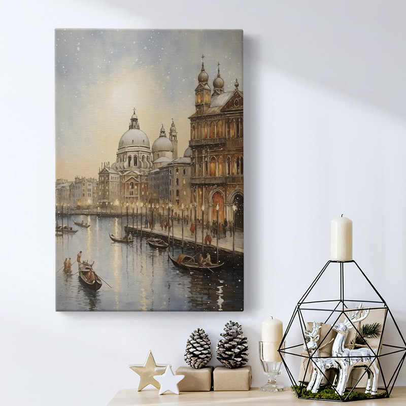 Art des Fêtes de Noël - Toile tendue avec châssis DL III, H 48 po x l 32 po