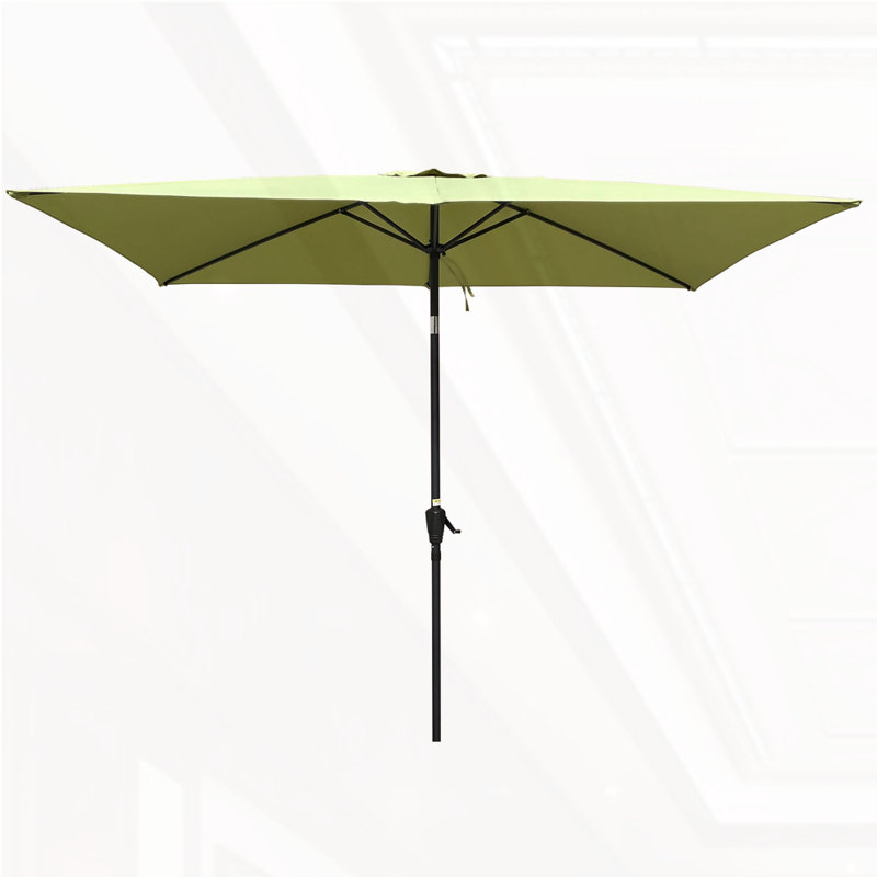 Parasol d'extérieur imperméable 6 x 9 pi, Vert citron