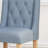 Fabric Upholstered Bar Stools Set with Tufted Back,Wood Base