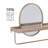 Metal Flat Mirror with Shelves-1727019368