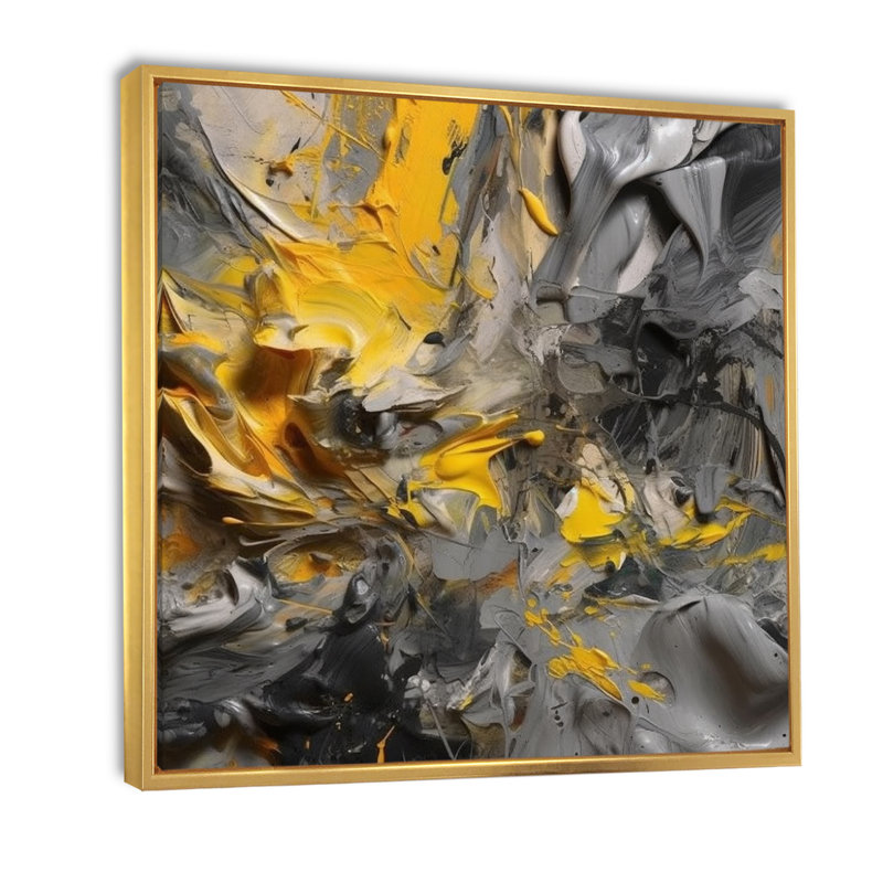 Bliss of Happiness - impression, 16" H x 16" W, Cadre flottant doré