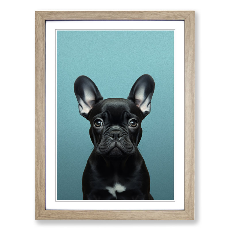 Single Picture Frame Print on Wood, 34cm H x 25cm W, Oak Framed