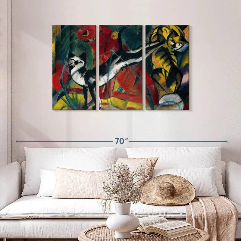 Three Cats 1913, 28" H x 45" W