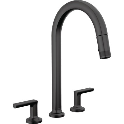 Kintsu® Widespread Pull-Down Faucet With Arc Spout