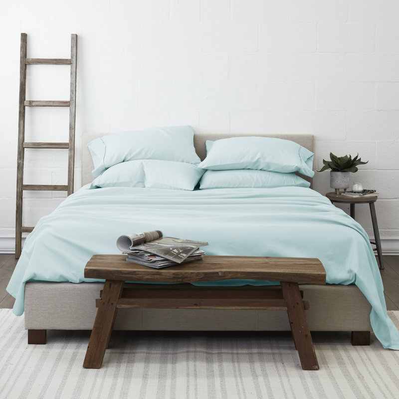 Archimedes Microfiber Sheet Set, Aqua, Twin