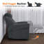 Fauteuil inclinable électrique zero clearance recliner  avec accoudoirs roulés et ports USB-A / C, tissu-1462001205