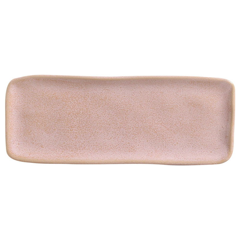 Plateau rectangulaire moyen en grès céramique de 13 po - Va au micro-ondes, au four et au lave-vaisselle, par Porto Brasil