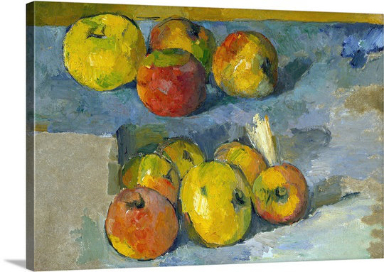 'Apples' by Paul Cezanne Painting Print on Wrapped Canvas, 32" H x 48" L x 1,5" D