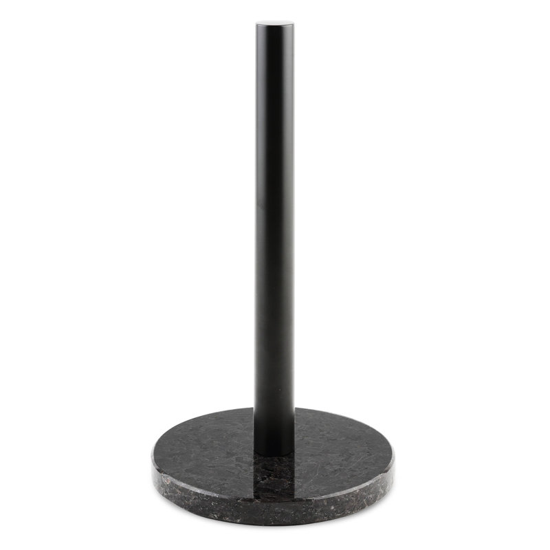 Distributeur de serviettes de cuisine en marbre naturel, H 12 po x l 6 po x P 6 po, Noir