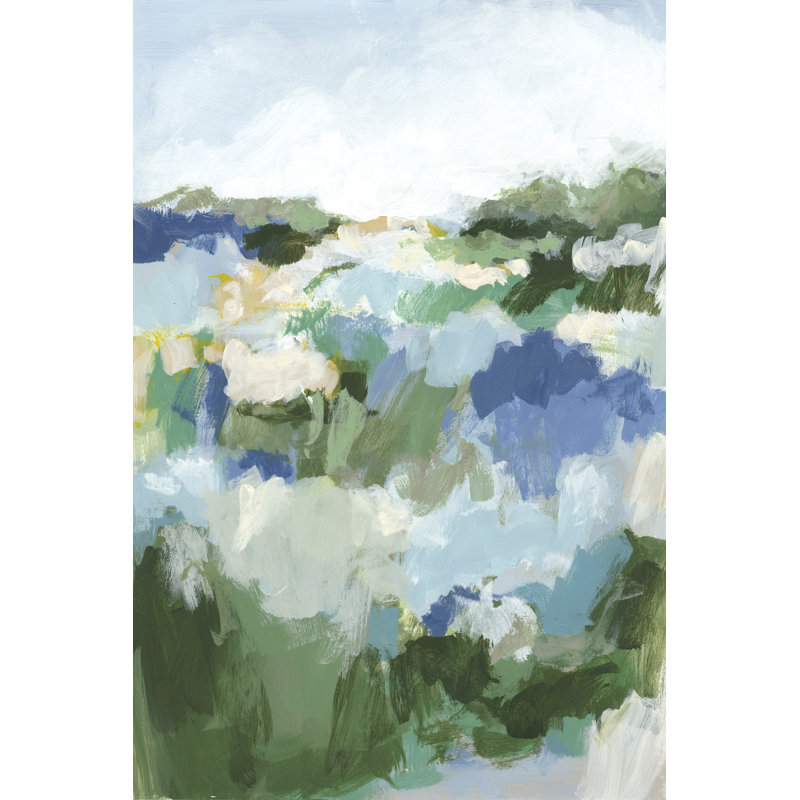«Country Dreams II» par Christina Long, peinture sur toile tendue, H 36 po x l 24 po