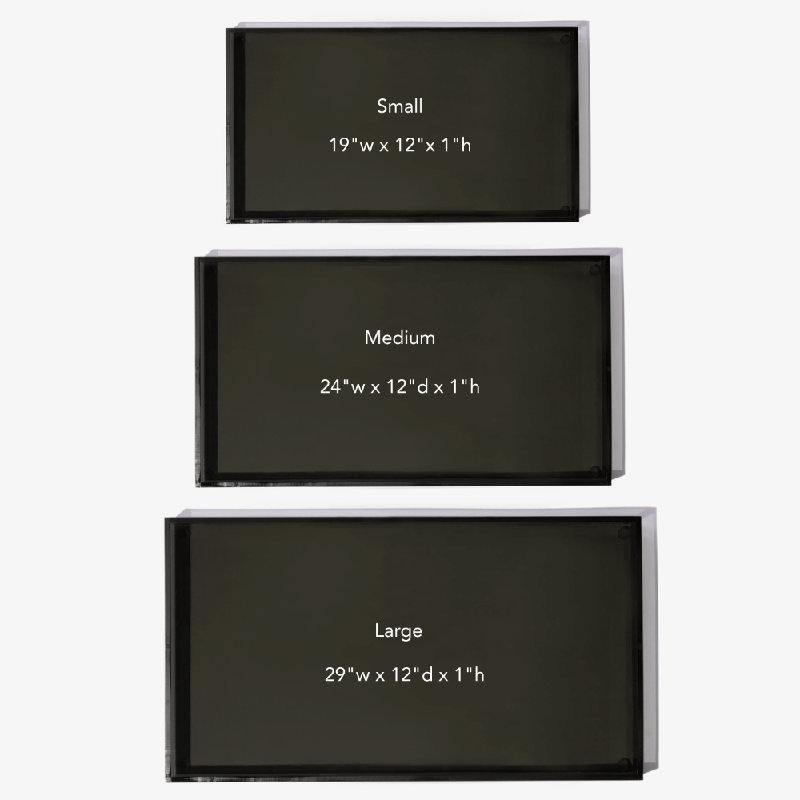 Clear Overflow Feeding Tray, Medium, Clear