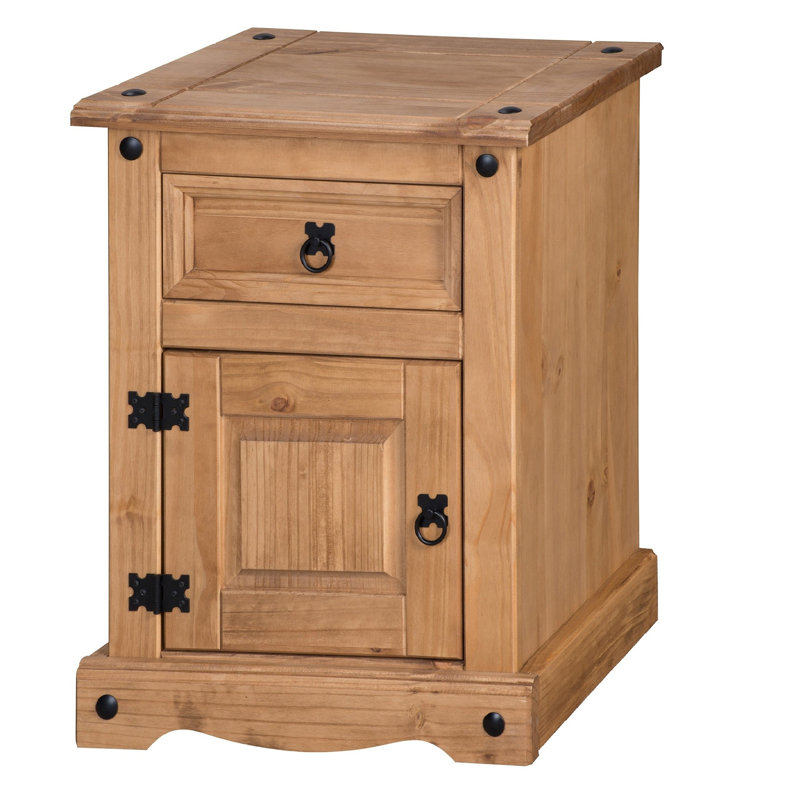 Lindgren 35cm W Solid Wood Bedside Table