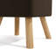 Germain Square Solid Colour Footstool Ottoman-40240738