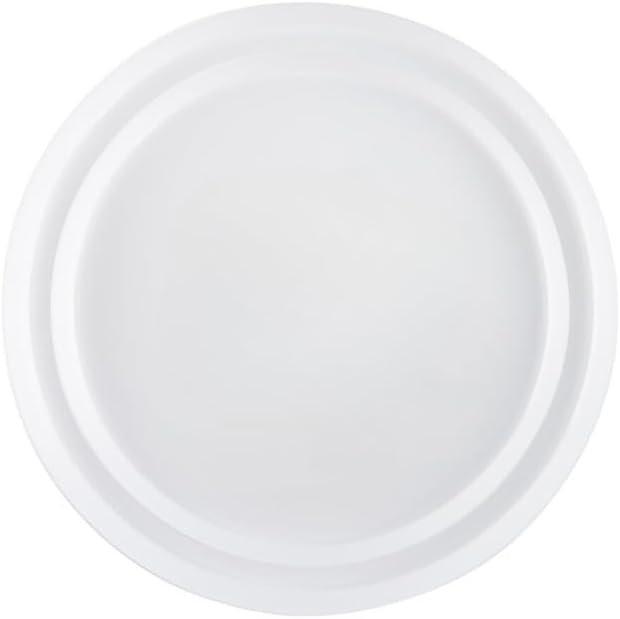 8" Salad Plates and 10" inch Dinner Plates Round White Plastic Plates