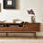 Elegant black walnut TV cabinet