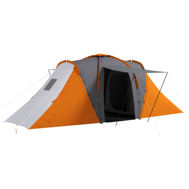 6 Person Tent, Orange
