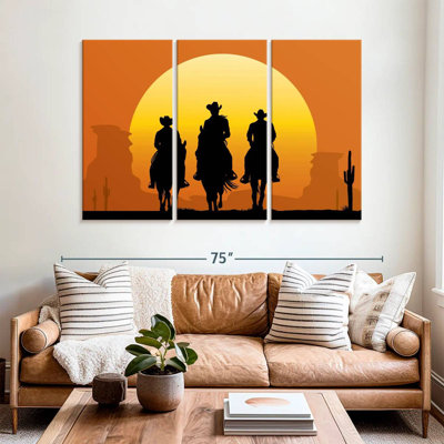 Lelar Cowboys On Horses