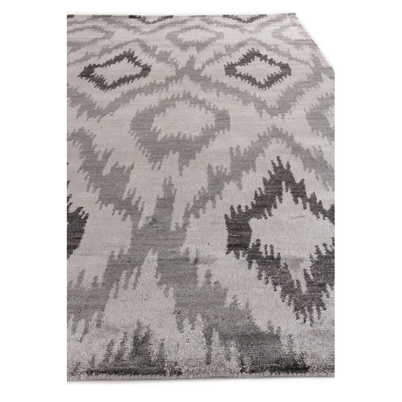 Bamboo Silk Ikat Area Rug, Rectangle 9' x 12'