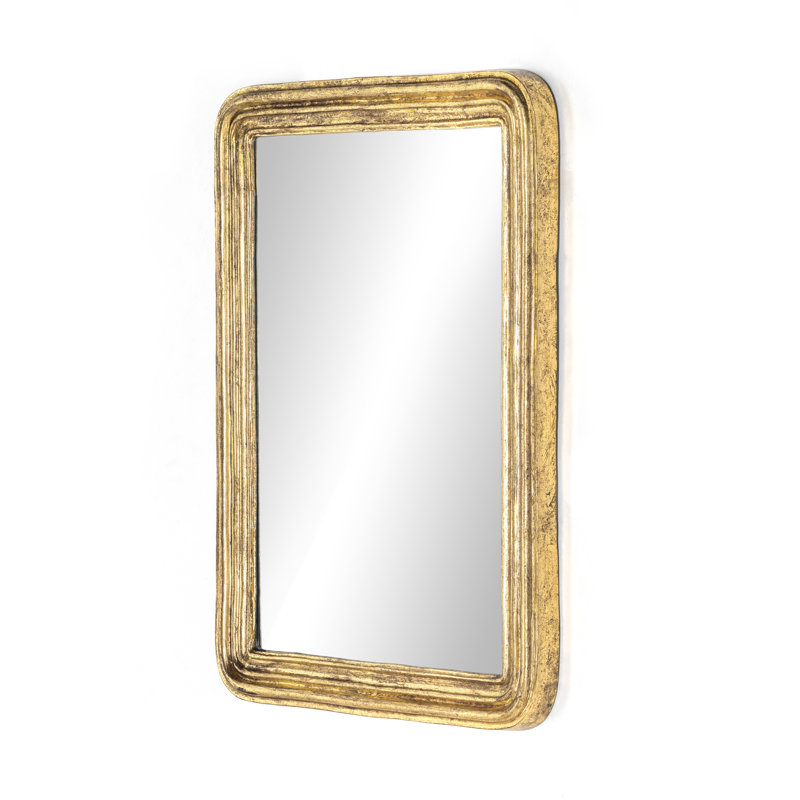 Miroir Ilrich en feuille d'or antique