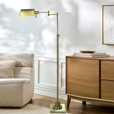 Hakon 46.5-61" Adjustable Pharmacy Floor Lamp