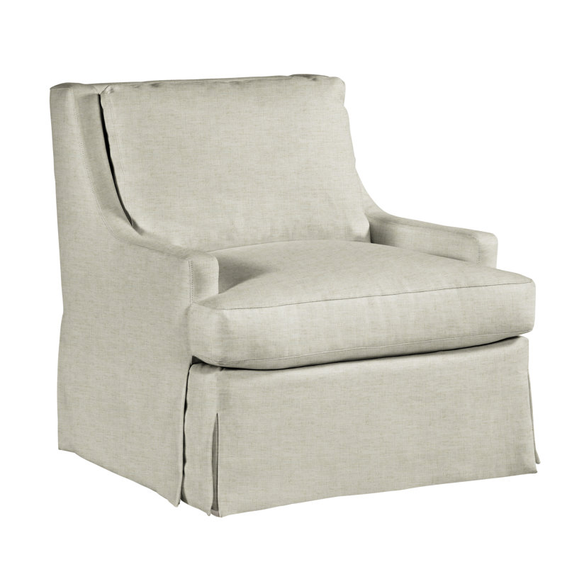 Fauteuil à housse en lin de 35 po de large Royce, Naturel nomade