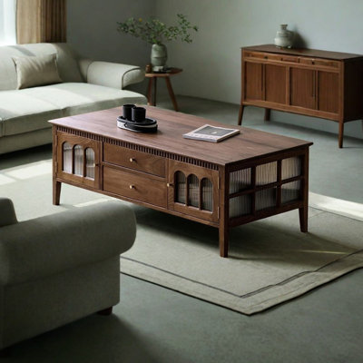 Solid Wood Walnut Coffee Table