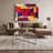Hard Edge 1 Red Canvas Wall Art-1418987050