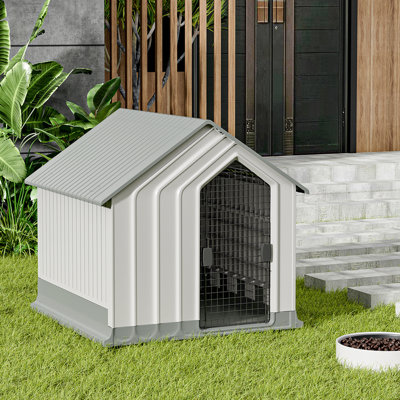 Nofolk Plastic Dog House Pet Kennel with Door