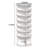 Rotating Shoe Rack Tower, 7-Tier Spinning Shoe Rack, Free Standing 360° Revolving Shoe Organizer,  High Bottom Design Shoe Tower Spinning Storage Lazy Susany, Fits 28 Pairs Of Shoes (7-Tier White)