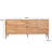Elegant Console Table with Metal Legs, Oak & Black Finish, 70.9 x 31.9 x 13.8 inches | 100% Melamine Coated Particle Board, Sturdy Design, Perfect for Entryway & Living Room, Stylish & Functional Home Decor