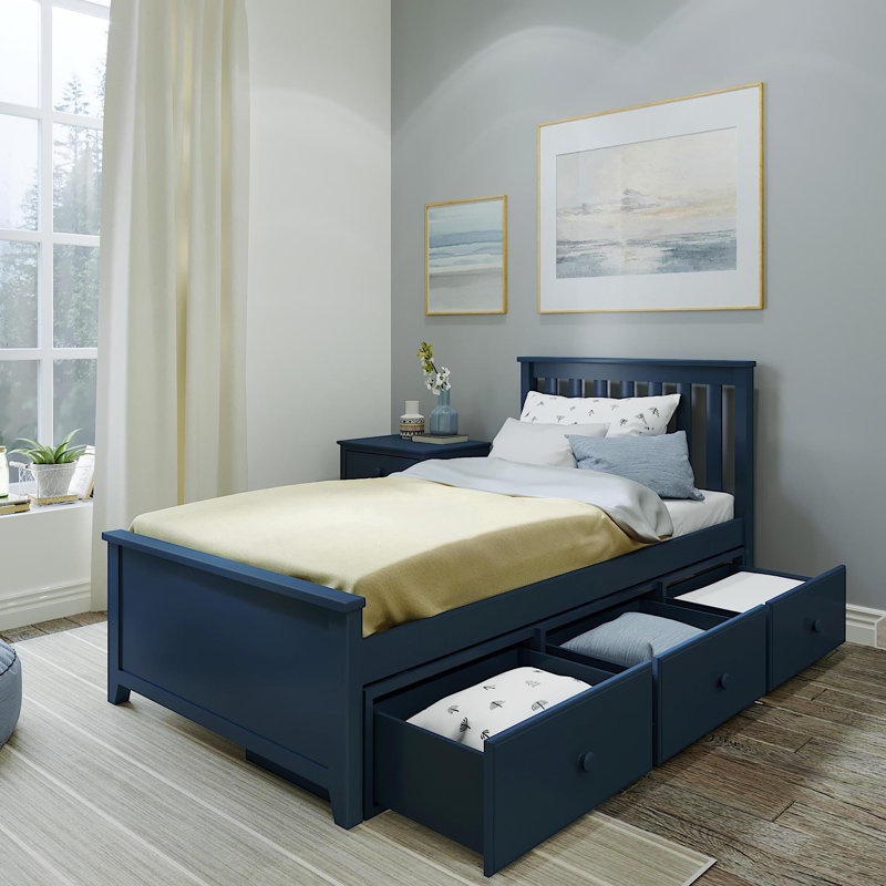 Gentrie Kids with Drawers, Twin, Blue
