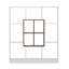 Rosenstein 151.8 cm H x 135 cm W Room Divider Bookcase-38125748