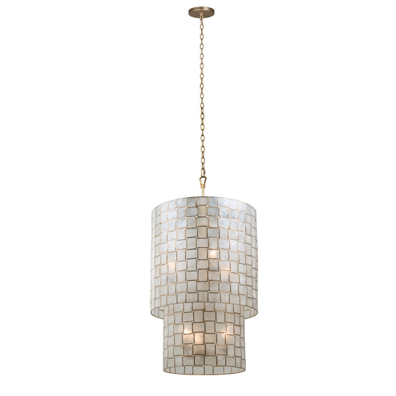 Roxy 6 LT Oxidized Gold Leaf Pendant Kalco