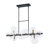 12-Light Clear Glass Linear Chandelier