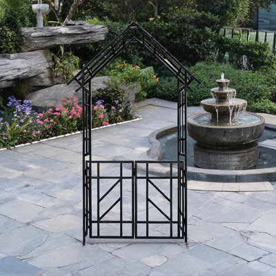 97.16 Ft. H x 58.07 Ft. W Galvanized Steel Gate with