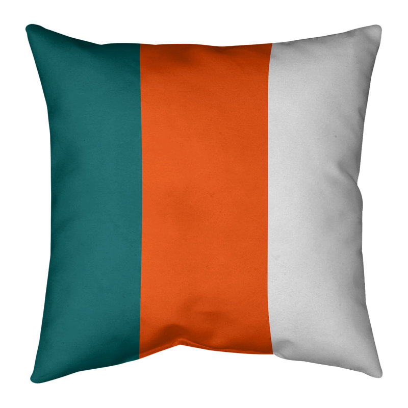 Housse de coussin, Orange, 18 po x 18 po, Polyester filé